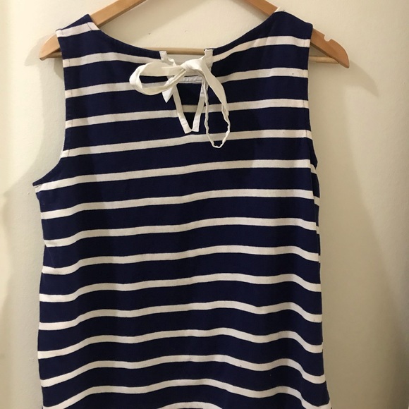 LOFT Formal Striped Tank with Bow - Picture 2 of 3